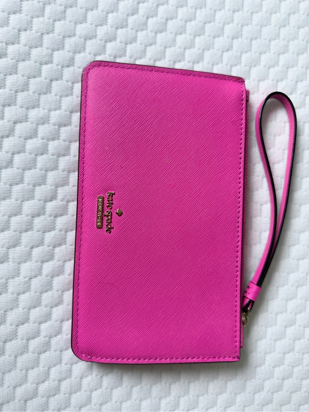 kate spade Hot Pink Leather Wristlet